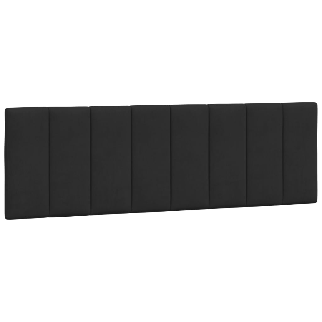 Giroletto con LED senza Materasso Hanko Nero 160x200 cm Velluto