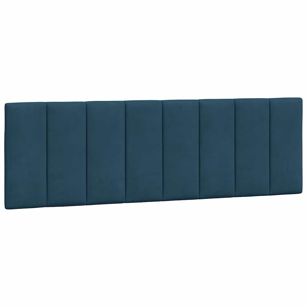 Giroletto con LED senza Materasso Hanko Blu 160x200 cm Velluto