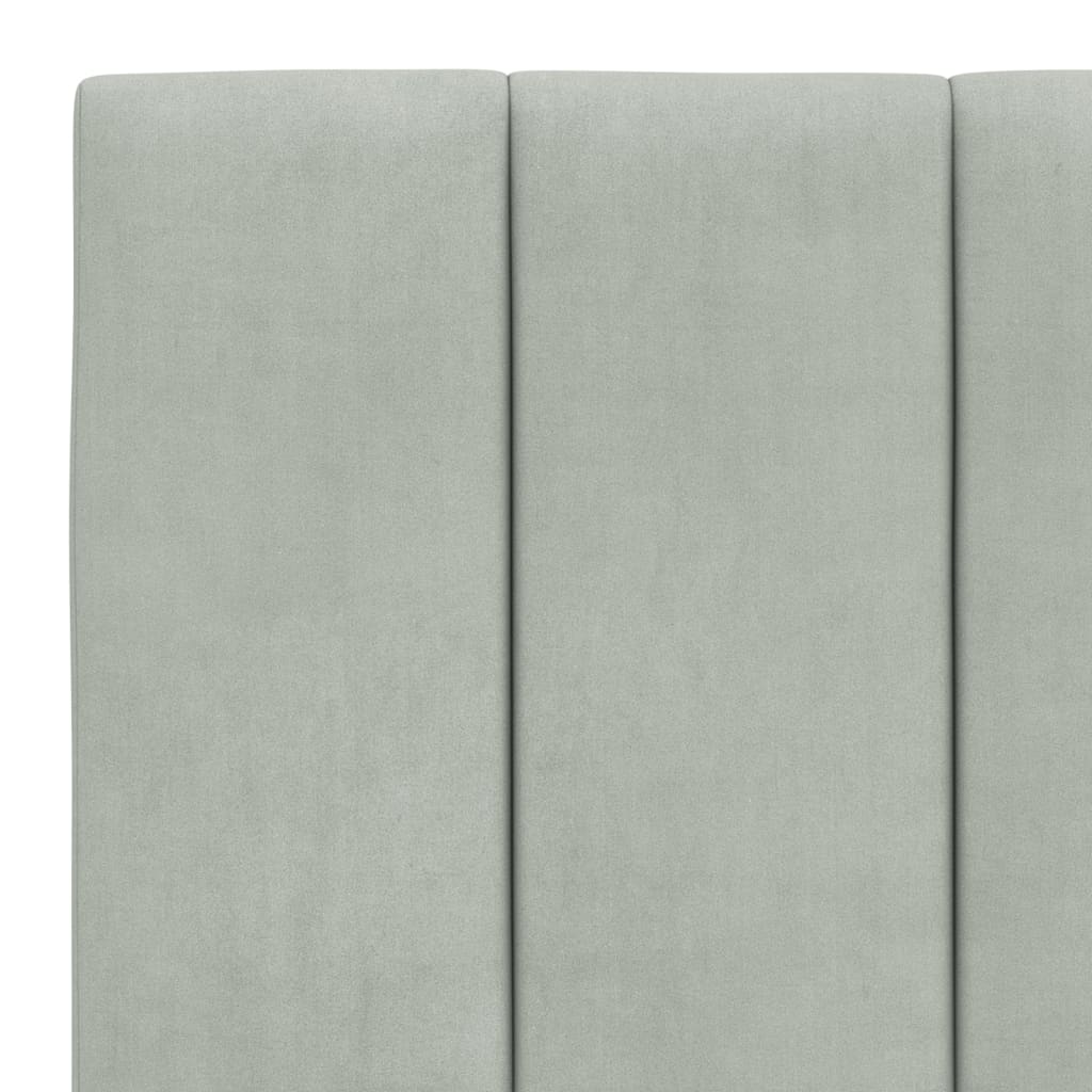 Giroletto con LED senza Materasso Hanko Grigio Chiaro 180x200cm