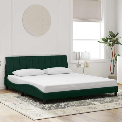 Giroletto con LED senza Materasso Hanko Verde Scuro 180x200 cm