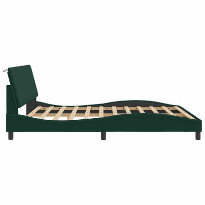 Giroletto con LED senza Materasso Hanko Verde Scuro 180x200 cm