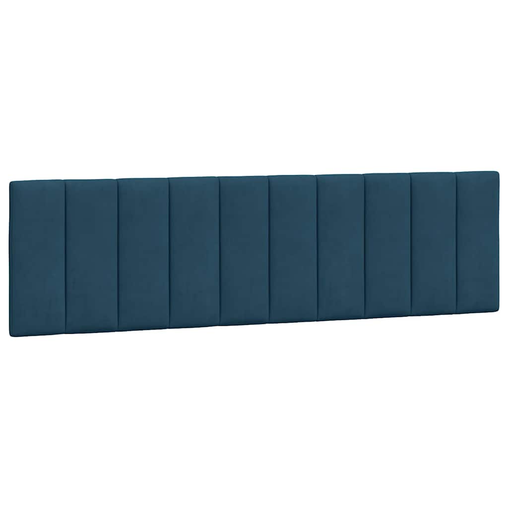 Giroletto con LED senza Materasso Hanko Blu 180x200 cm Velluto