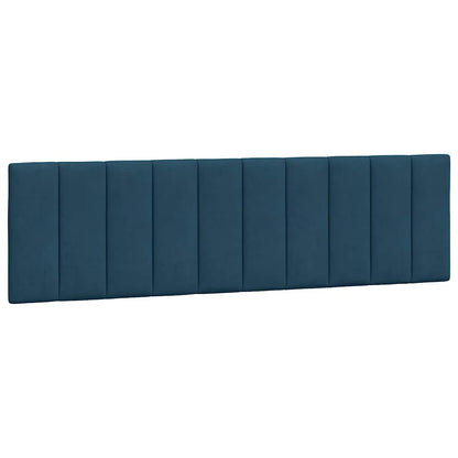 Giroletto con LED senza Materasso Hanko Blu 180x200 cm Velluto