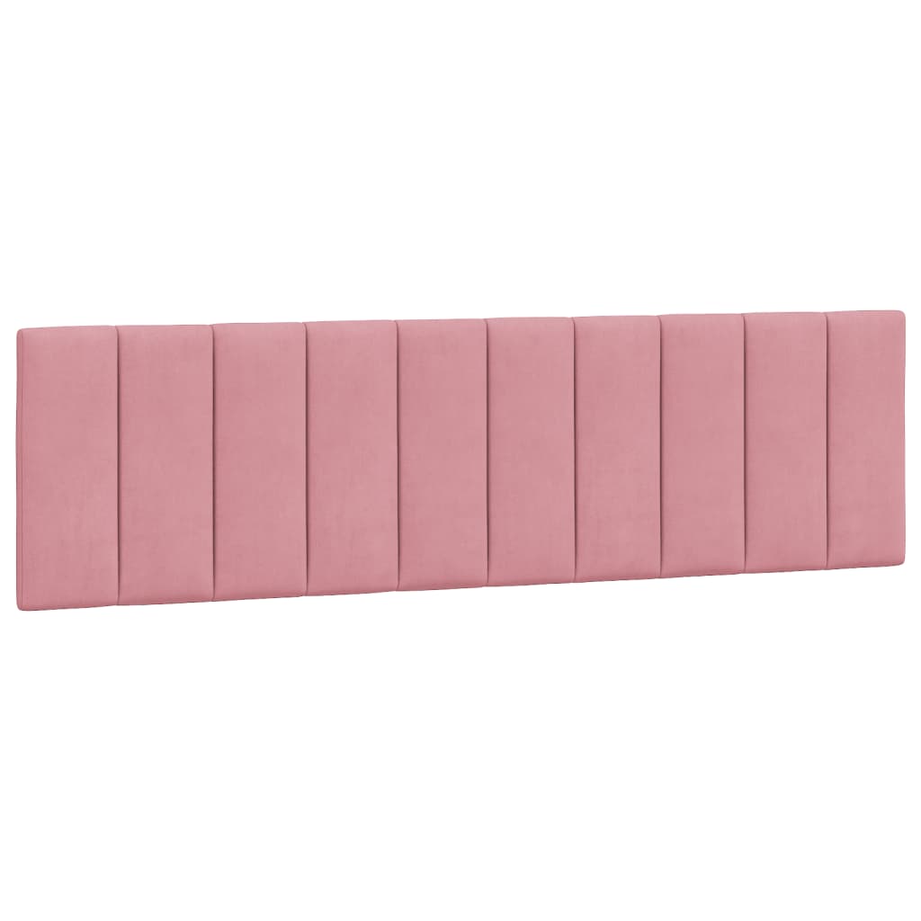 Giroletto con LED senza Materasso Hanko Rosa 180x200 cm Velluto