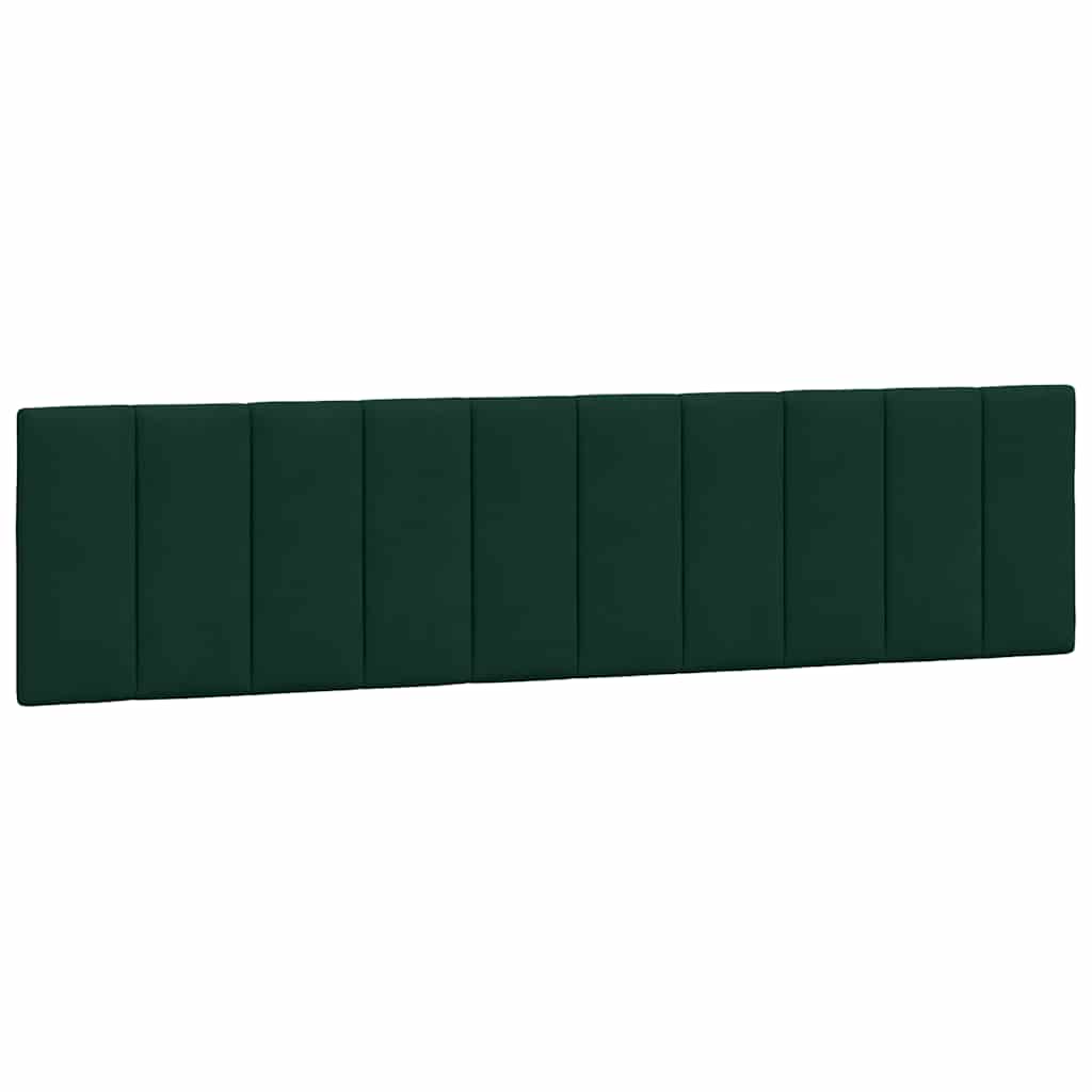 Giroletto con LED senza Materasso Hanko Verde Scuro 200x200 cm in Velluto