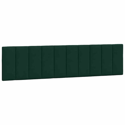 Giroletto con LED senza Materasso Hanko Verde Scuro 200x200 cm in Velluto