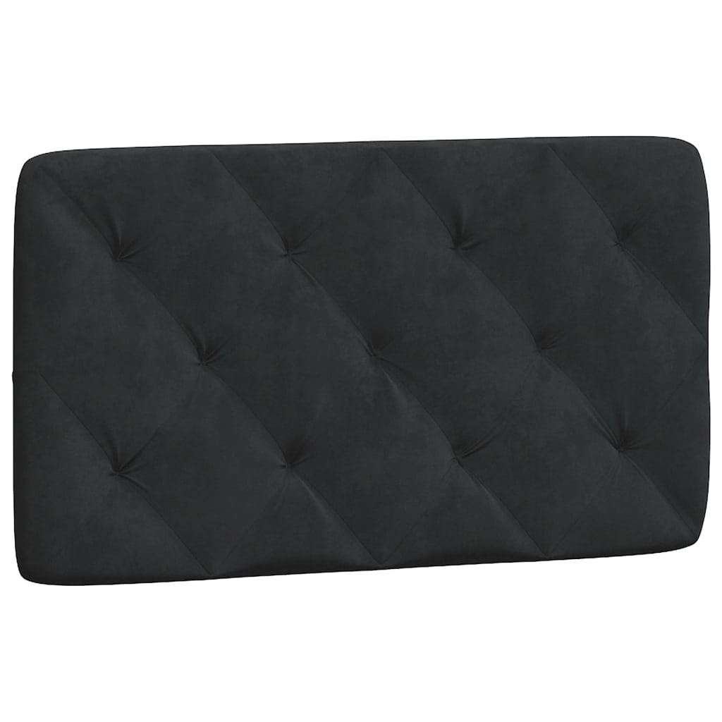 Giroletto con LED senza Materasso Nero 80x200 cm in Velluto