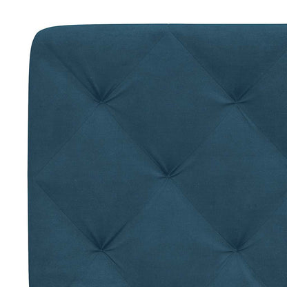 Giroletto con LED senza Materasso Blu 80x200 cm in Velluto
