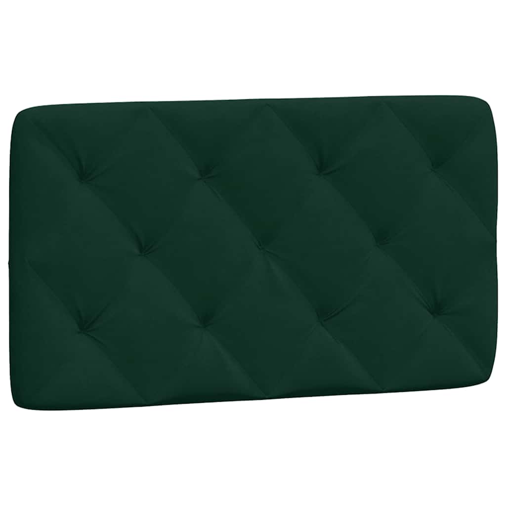 Giroletto con LED senza Materasso Verde Scuro 90x190 cm Velluto