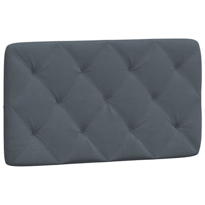 Giroletto con LED senza Materasso Grigio Scuro 90x200cm Velluto