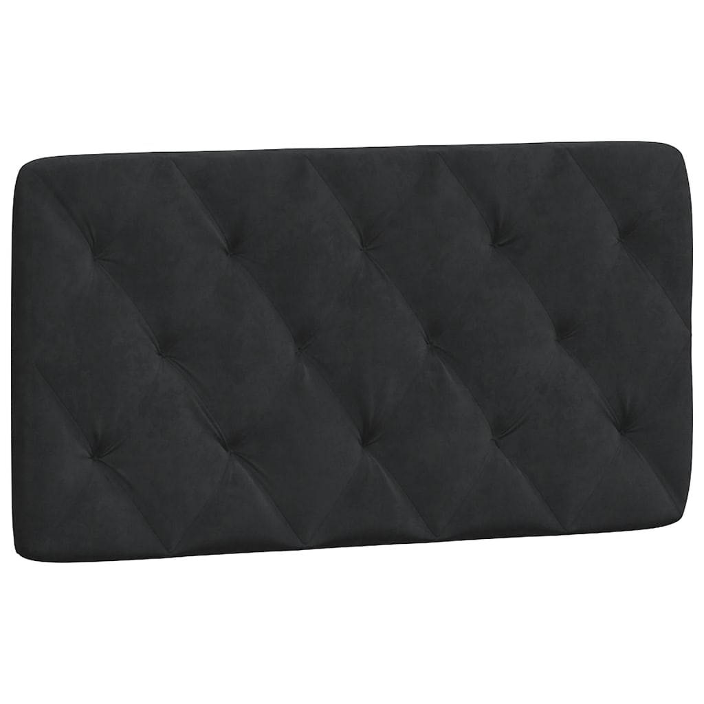 Giroletto con LED senza Materasso Nero 100x200 cm in Velluto