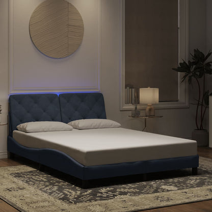 Giroletto con LED senza Materasso Grigio Scuro 120x200 cm
