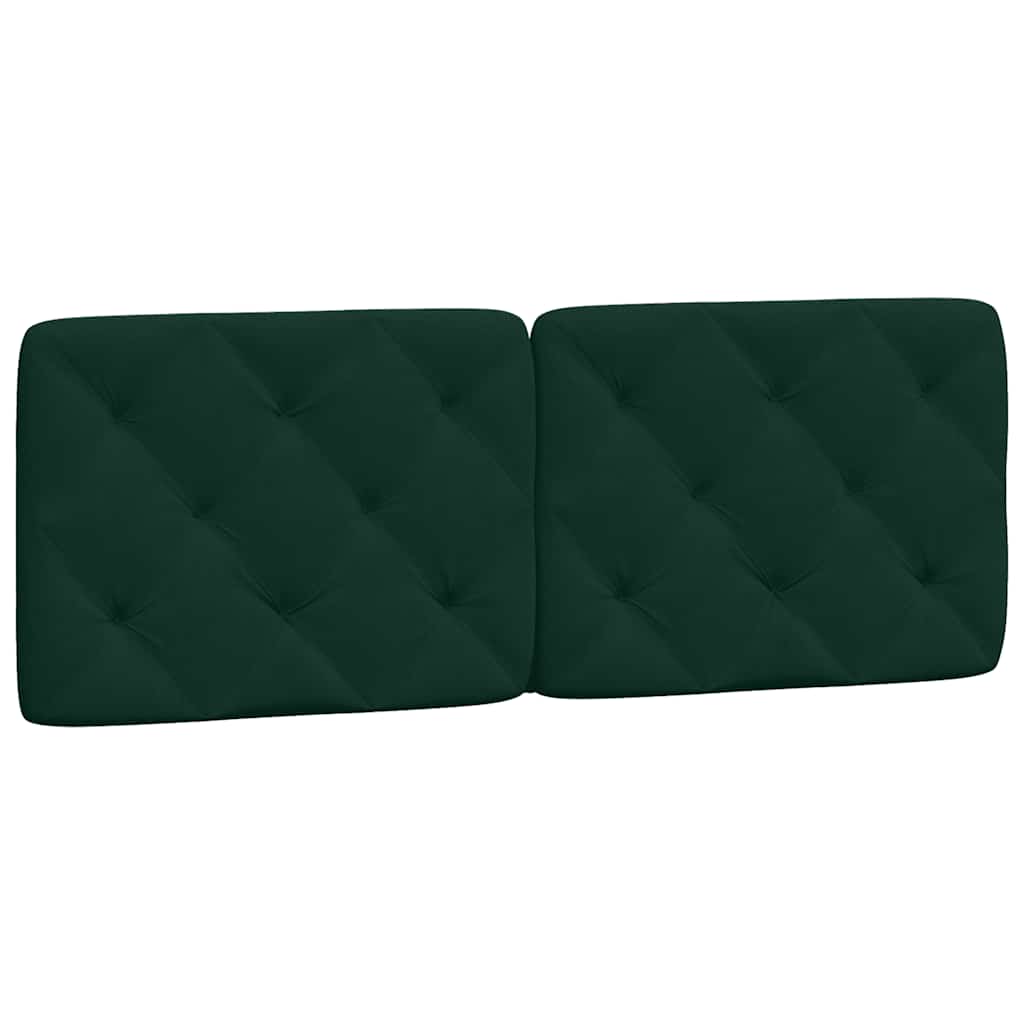 Giroletto con LED senza Materasso Verde Scuro 120x200cm Velluto