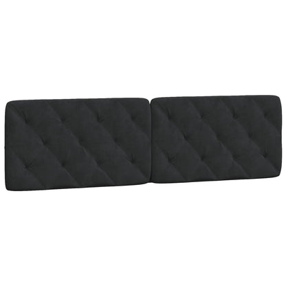 Giroletto con LED senza Materasso Nero 180x200 cm in Velluto
