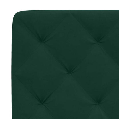Giroletto con LED senza Materasso Verde Scuro 180x200cm Velluto