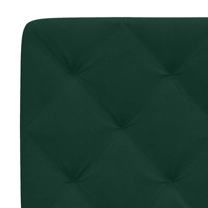 Giroletto con LED senza Materasso Verde Scuro 200x200cm Velluto