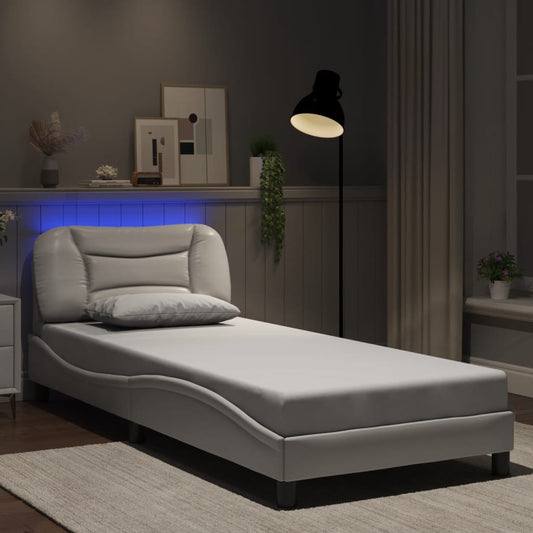 Giroletto con LED senza Materasso Hvar Bianco 90x200 cm