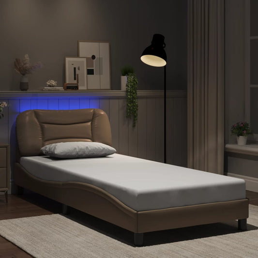 Giroletto con LED senza Materasso Hvar Cappuccino 90x200 cm
