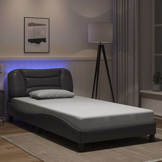 Giroletto con LED senza Materasso Hvar Grigio 100x200 cm