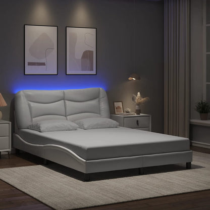 Giroletto con LED senza Materasso Hvar Bianco 140x190 cm
