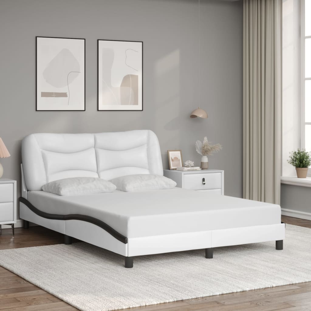 Giroletto con LED senza Materasso Hvar Bianco e Nero 140x190 cm