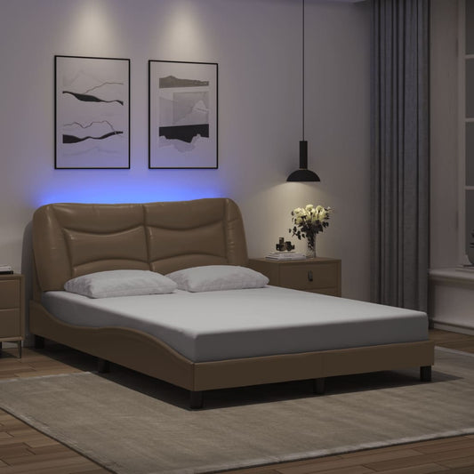 Giroletto con LED senza Materasso Hvar Cappuccino 140x200 cm
