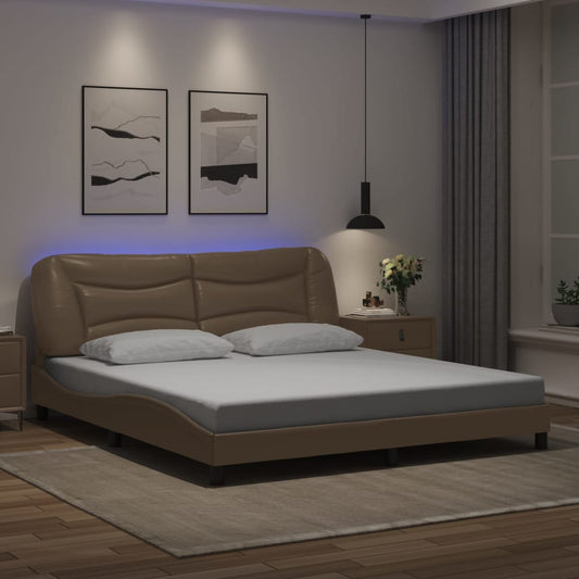 Giroletto con LED senza Materasso Hvar Cappuccino 180x200 cm