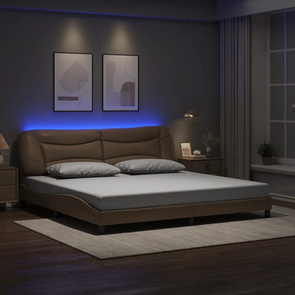 Giroletto con LED senza Materasso Hvar Cappuccino 200x200 cm | homemem39