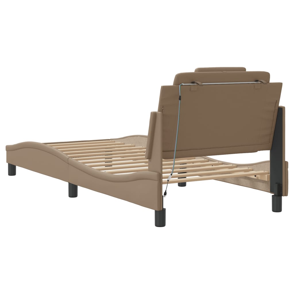 Giroletto Viana con LED senza Materasso Cappuccino 80x200 cm