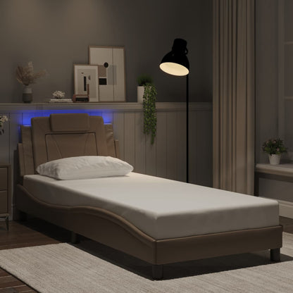 Giroletto Viana con LED senza Materasso Cappuccino 80x200 cm