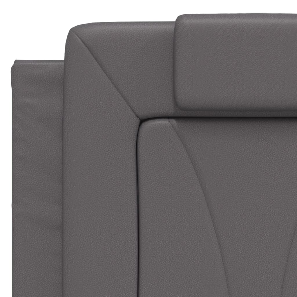 Giroletto Viana con LED senza Materasso Grigio 140x190 cm