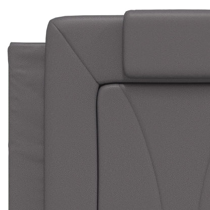 Giroletto Viana con LED senza Materasso Grigio 140x190 cm