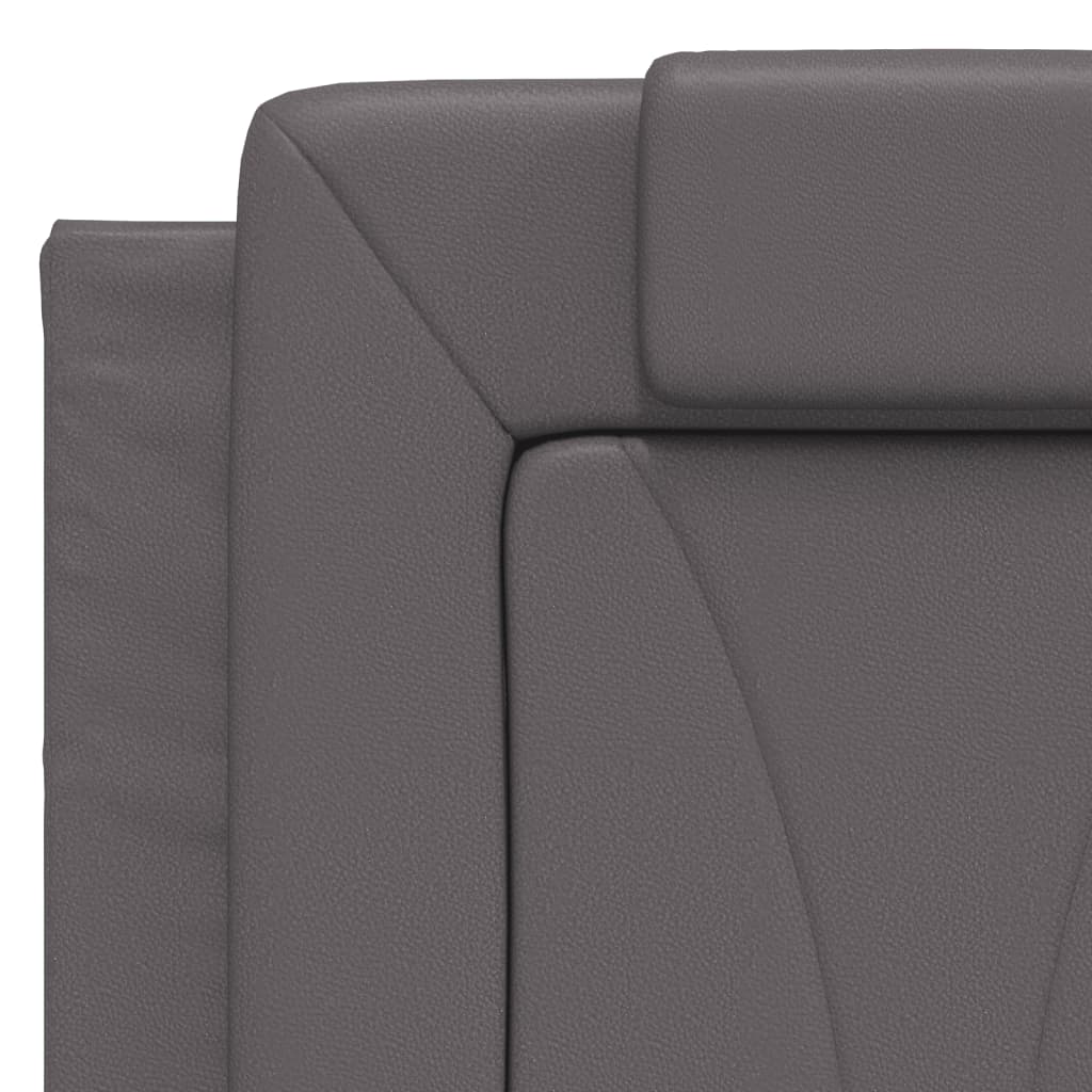 Giroletto Viana con LED senza Materasso Grigio 140x200 cm