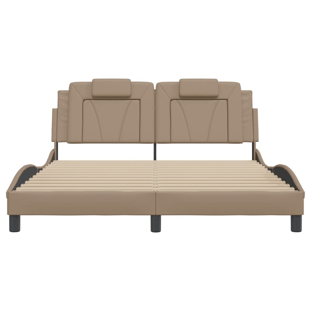 Giroletto Viana con LED senza Materasso Cappuccino 160x200 cm