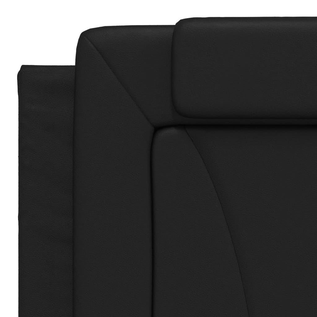 Giroletto Viana con LED senza Materasso Nero 180x200 cm