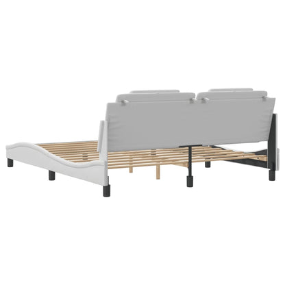 Giroletto Viana con LED senza Materasso Bianco 180x200 cm
