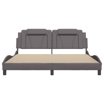 Giroletto Viana con LED senza Materasso Grigio 180x200 cm - homemem39