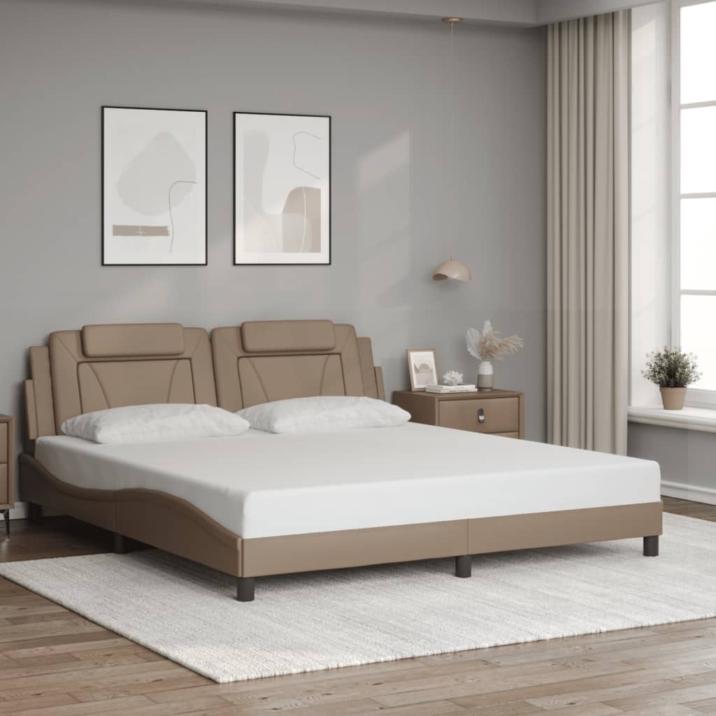 Giroletto Viana con LED senza Materasso Cappuccino 180x200 cm