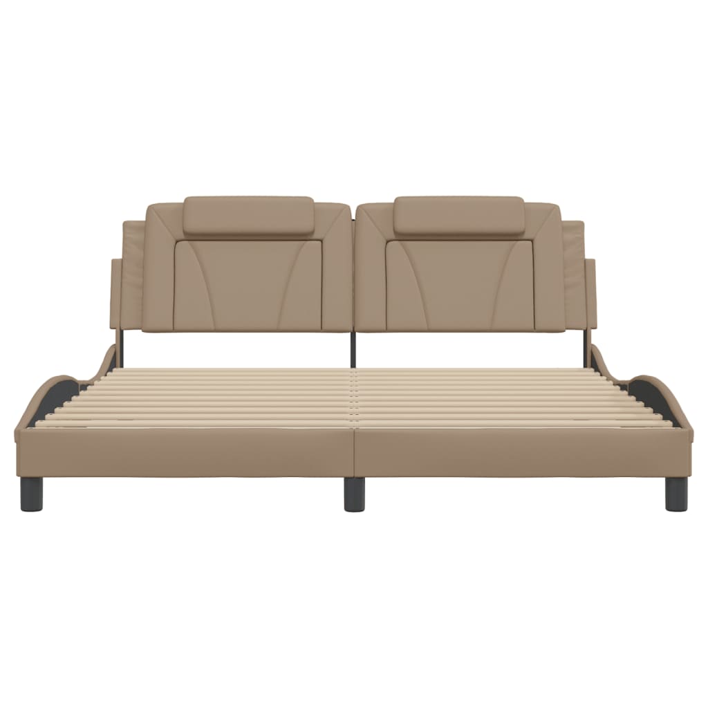 Giroletto Viana con LED senza Materasso Cappuccino 180x200 cm - homemem39