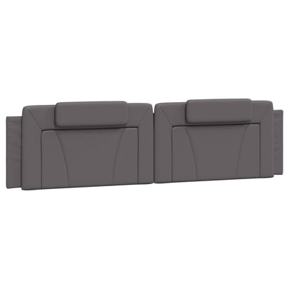 Giroletto Viana con LED senza Materasso Grigio 200x200 cm
