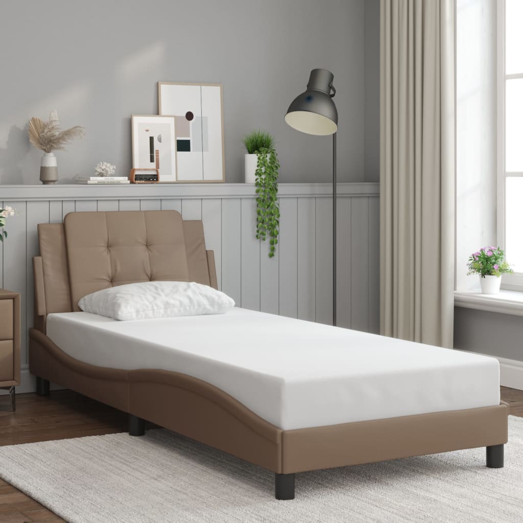 Giroletto con LED senza Materasso Zadar Cappuccino 90x190 cm