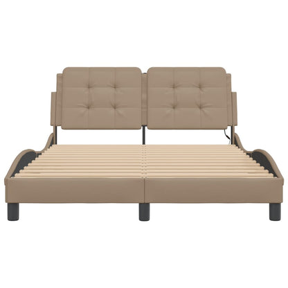 Giroletto con LED senza Materasso Zadar Cappuccino 140x190 cm