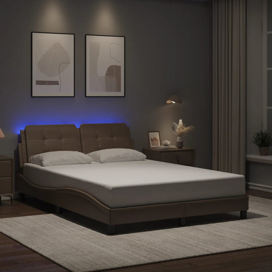 Giroletto con LED senza Materasso Zadar Cappuccino 140x190 cm