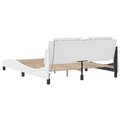 Giroletto con LED senza Materasso Zadar Bianco 160x200 cm