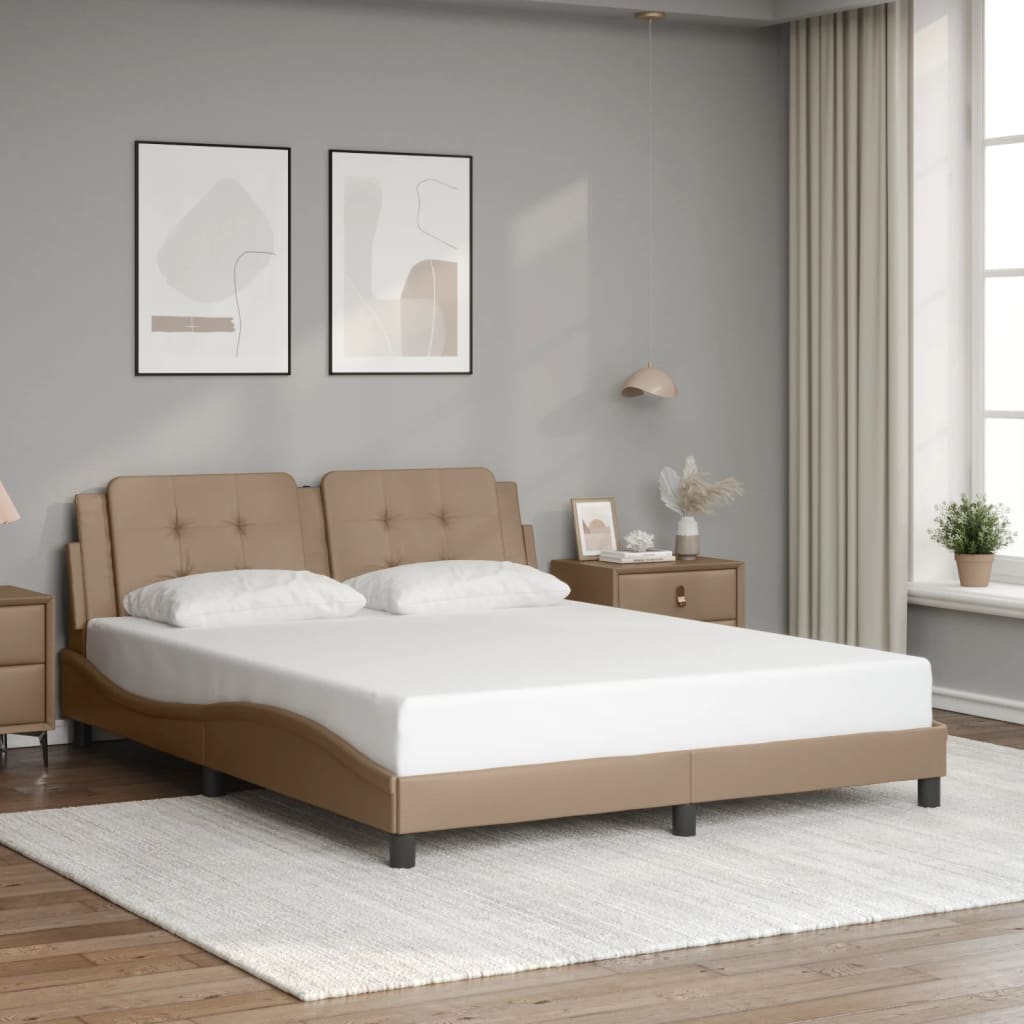 Giroletto con LED senza Materasso Zadar Cappuccino 160x200 cm