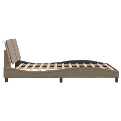 Giroletto con LED senza Materasso Zadar Cappuccino 160x200 cm