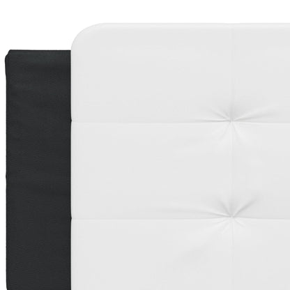 Giroletto con LED senza Materasso Zadar Bianco e Nero 160x200 cm