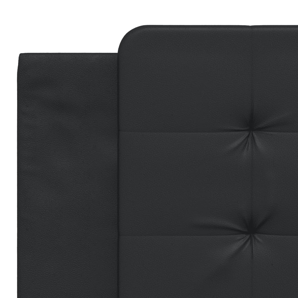 Bed frame with Black LED Light 180x200 cm in imitation leather