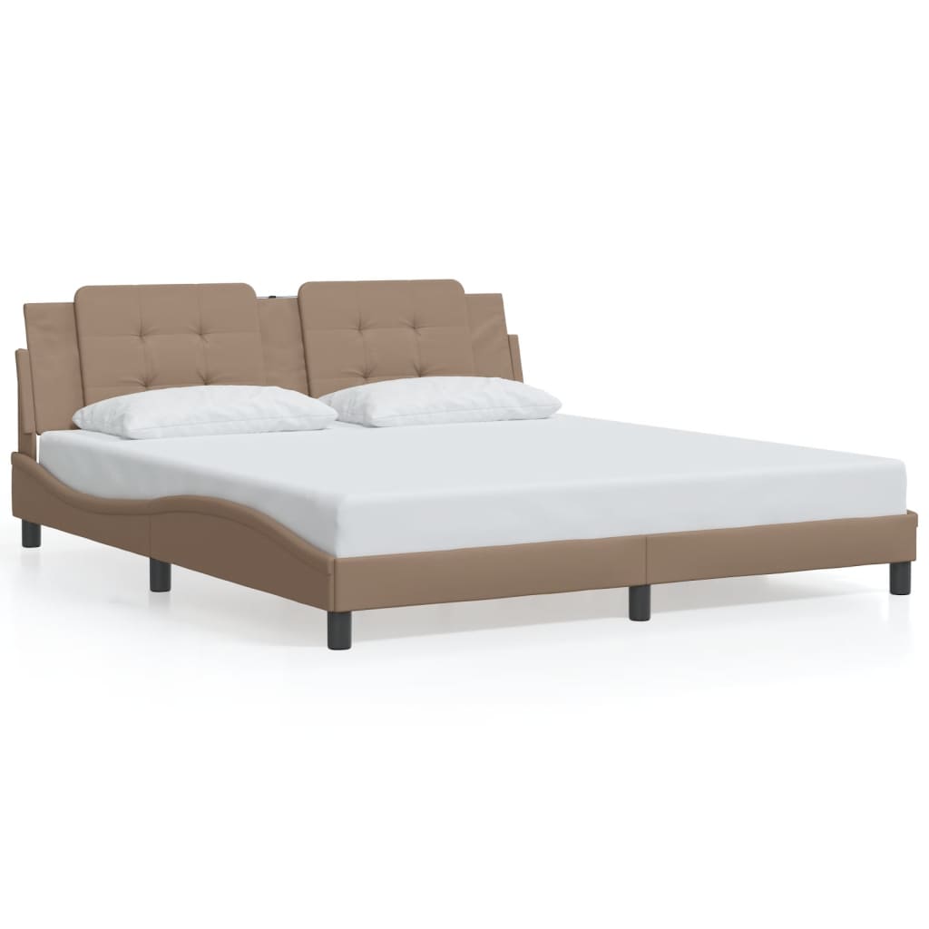 Giroletto con LED senza Materasso Zadar Cappuccino 180x200 cm | homemem39