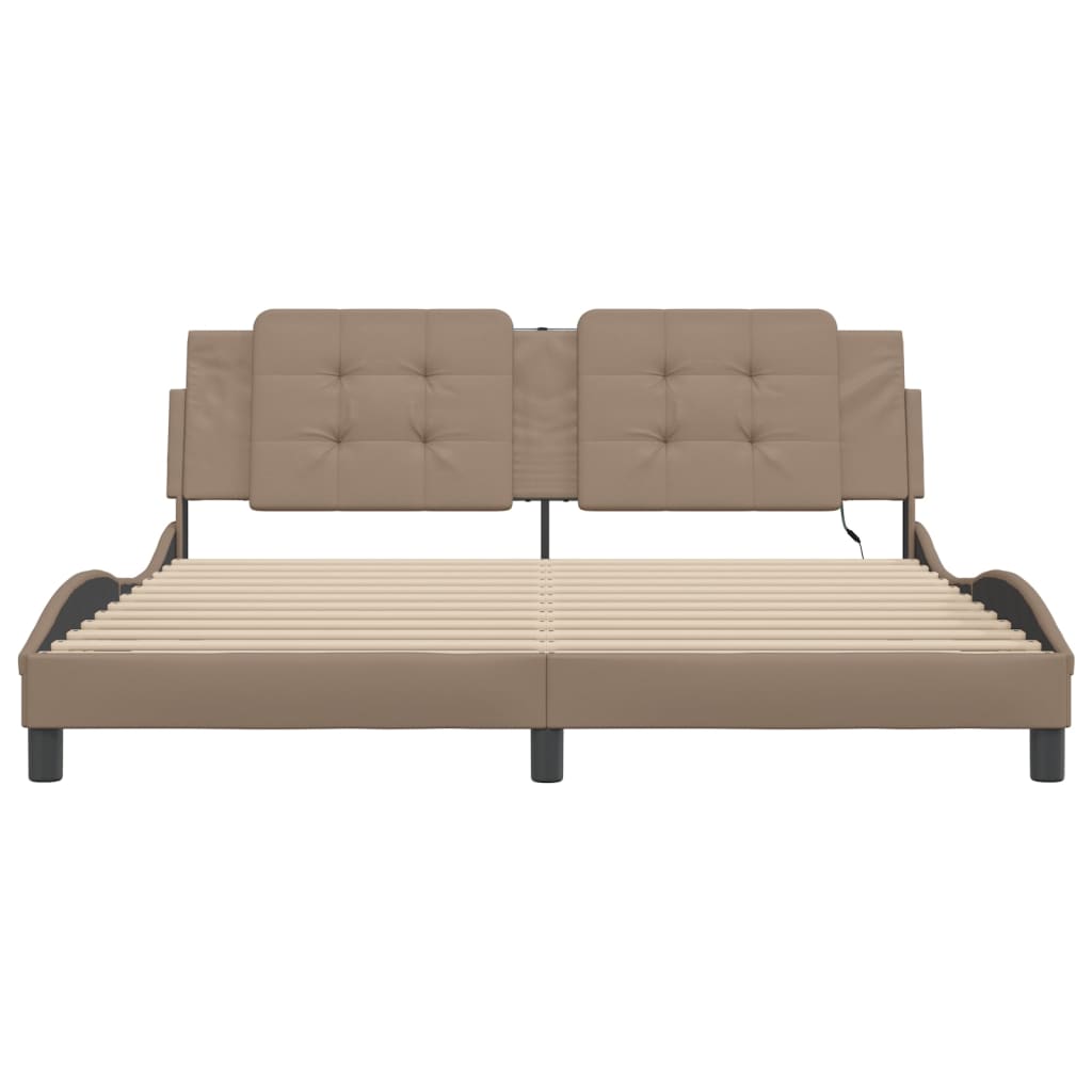 Giroletto con LED senza Materasso Zadar Cappuccino 180x200 cm | homemem39
